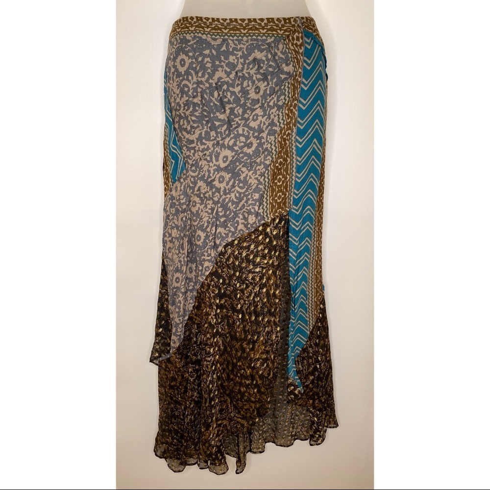 Free People Boho Maxi High Low Skirt